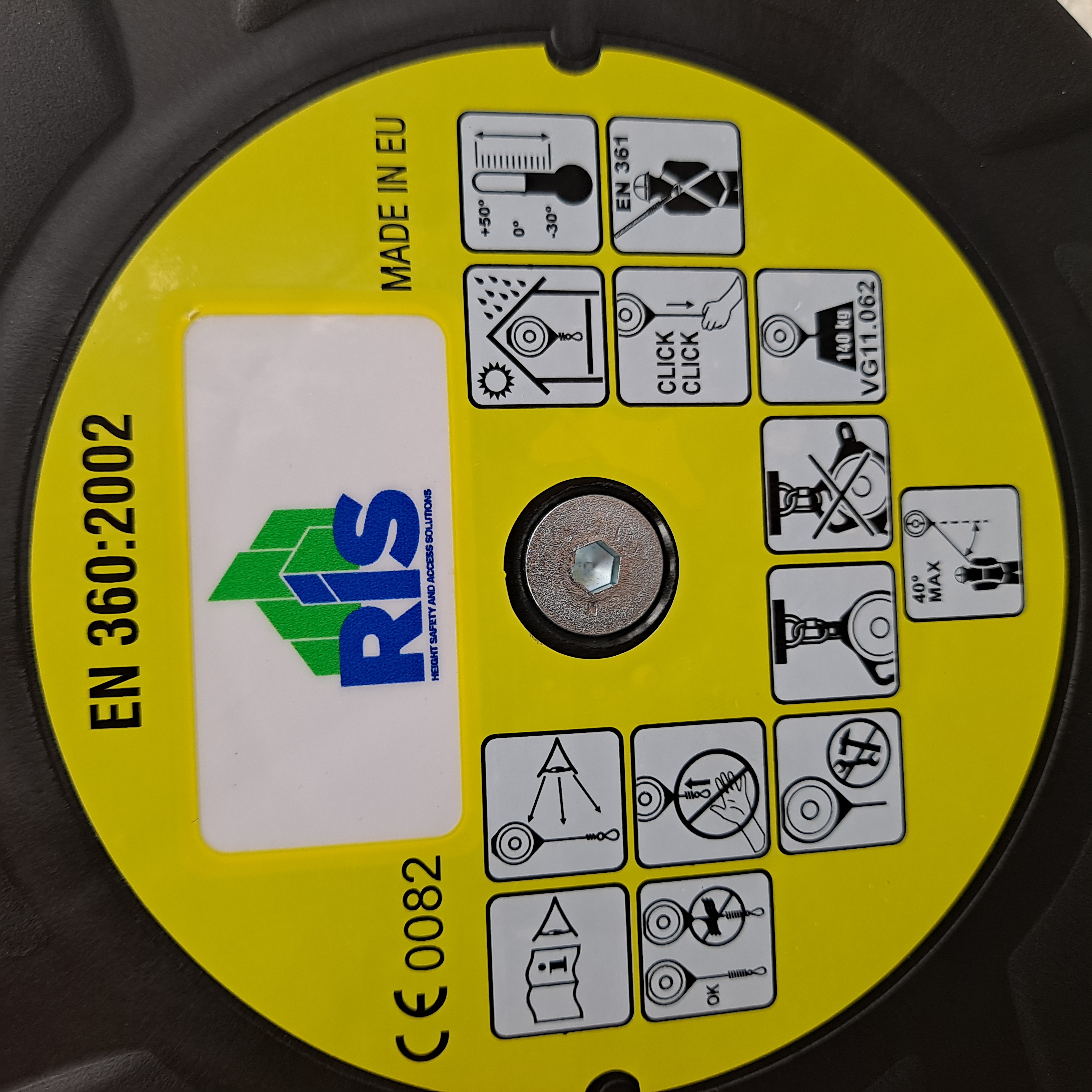 RIS CR250V Fall Arrest Block for Vertical Use 15m