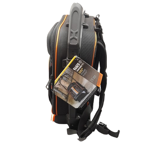 Klein Tool Backpack 55604 Tradesman Pro Black/Orange, Like NEW USED Condition With Tags (GE 1435378)