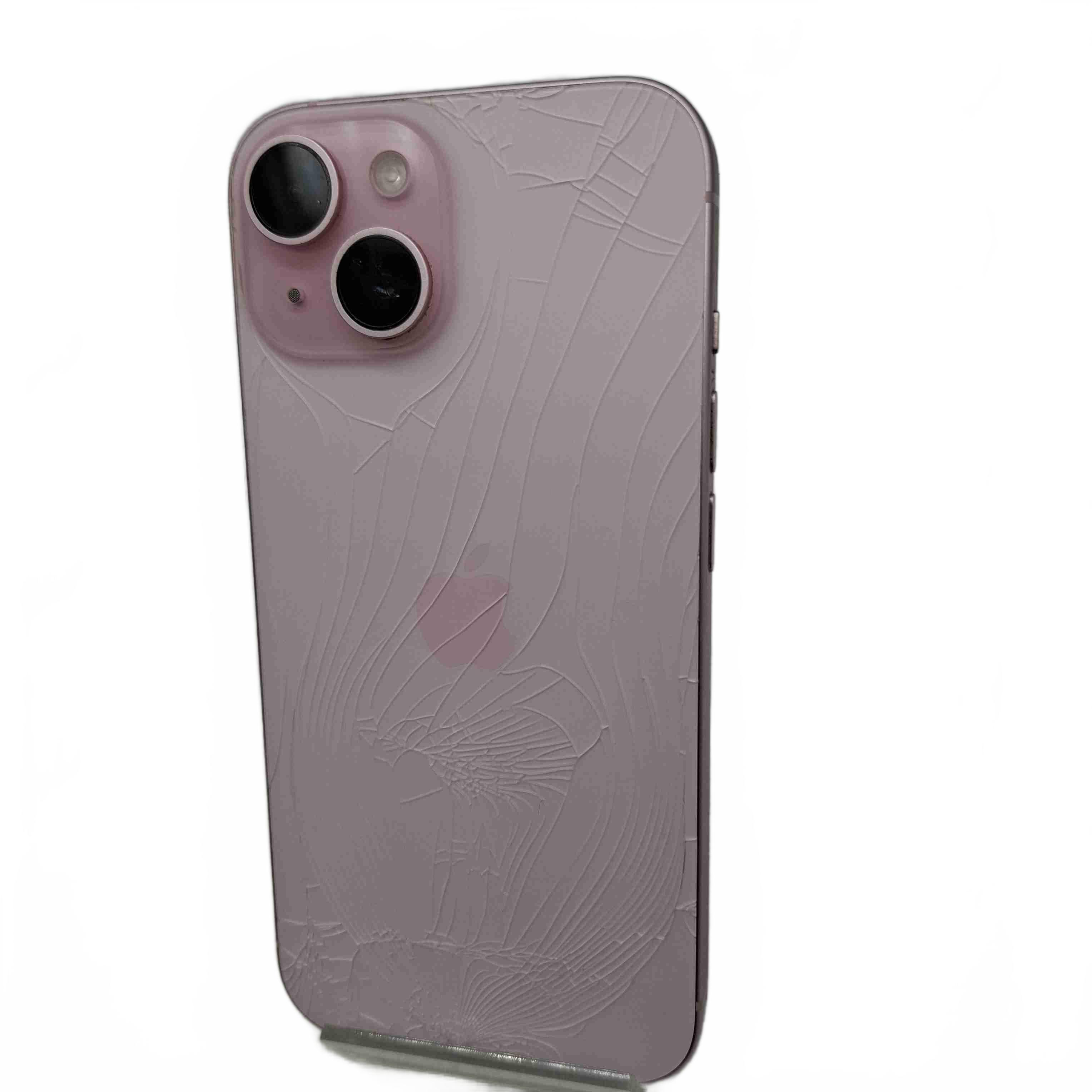 Apple iPhone 15 A3090 128GB Pink Mobile Phone *Cracked Back + Slight Screen Scratches* (1435508)