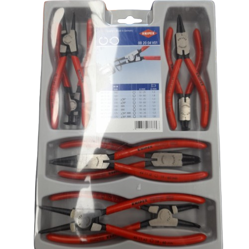Knipex Plier Set 00 20 04 V01 Red-Black (LN)