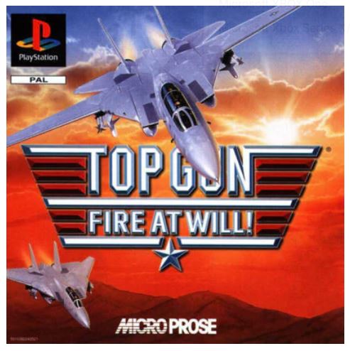 Top Gun Fire At Will Playstation 1 Game Good Condition With Manual (GE)