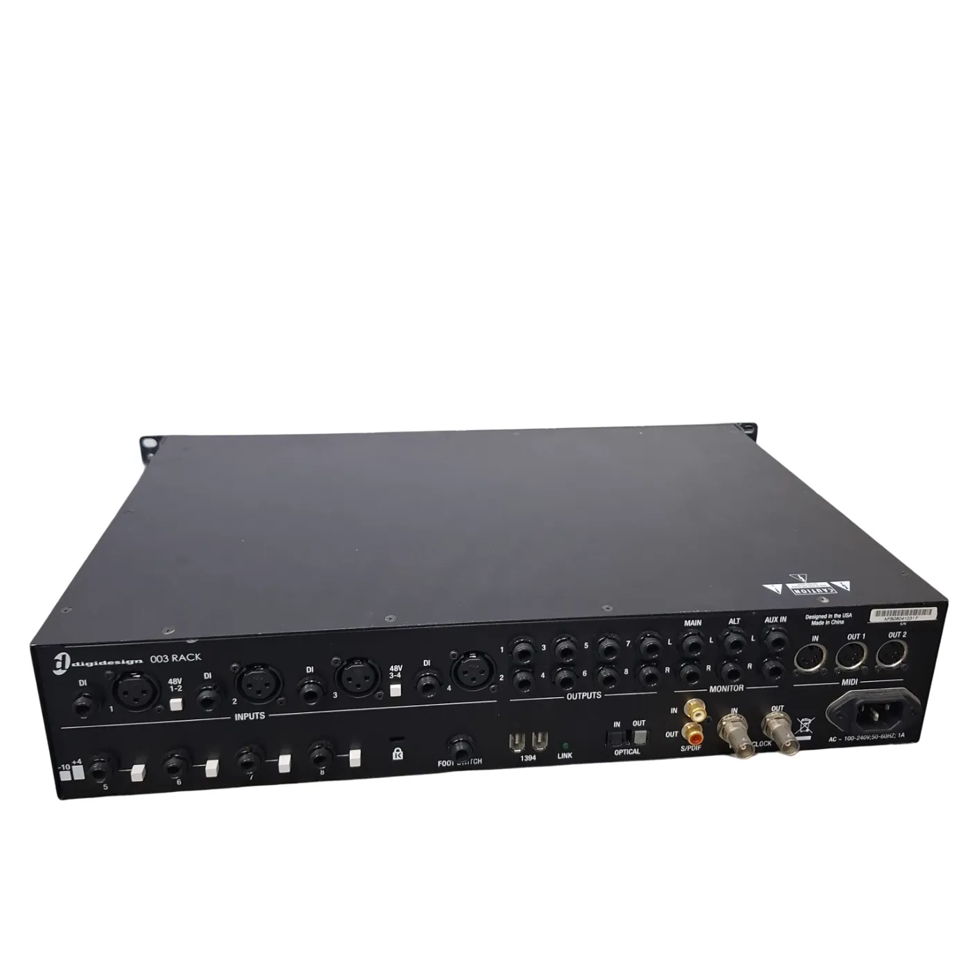 Digidesign Audio Interface 003 Rack + Manual + USB + Carry Bag (WR)