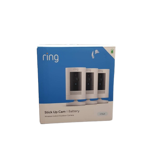 Ring Stick Up Cam – 3 Pack – Like New in Box with All Accessories (MR)