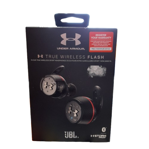 JBL Under Armour Flash True Wireless Bluetooth Earphones Black UA Flash (1422409) (LN)