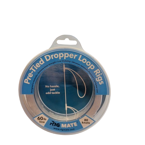 Pre-Ties Dropper Loop Rigs 60IB Line Rig Mate 80 Knots (lel)