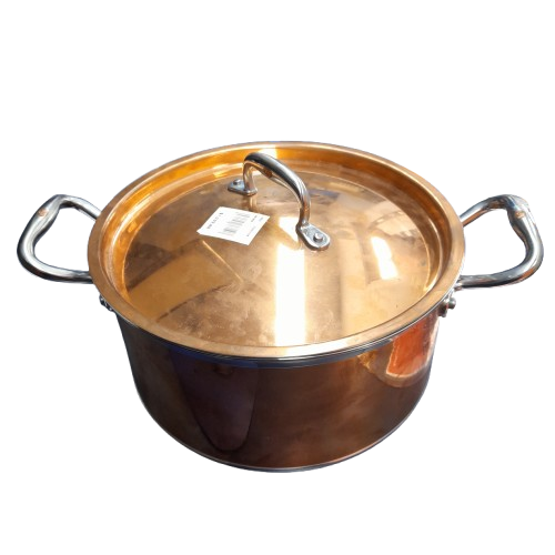 Rfn Kitchen Pot Model 4262 Gold Copper Covered (LN)