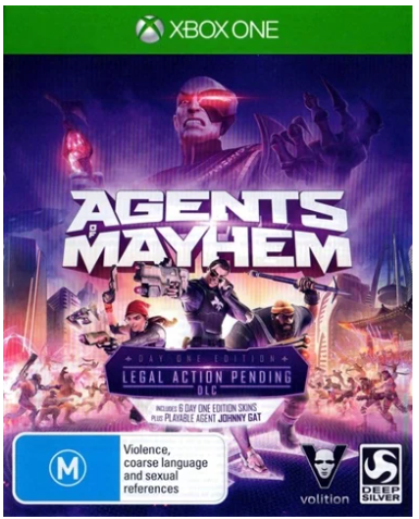 Agents of Mayhem Xbox One Game Good Conditon No Manual