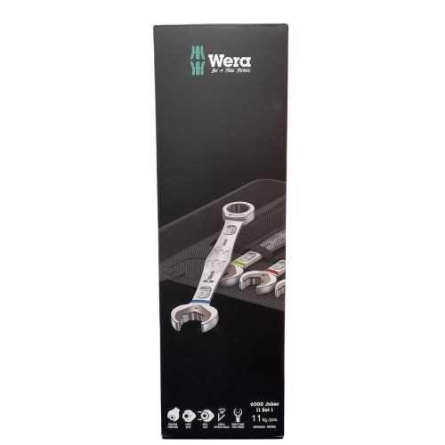 Wera 6000 8-19mm Joker 11 Piece Ratcheting Combination Spanner Set (Like New) (LN)