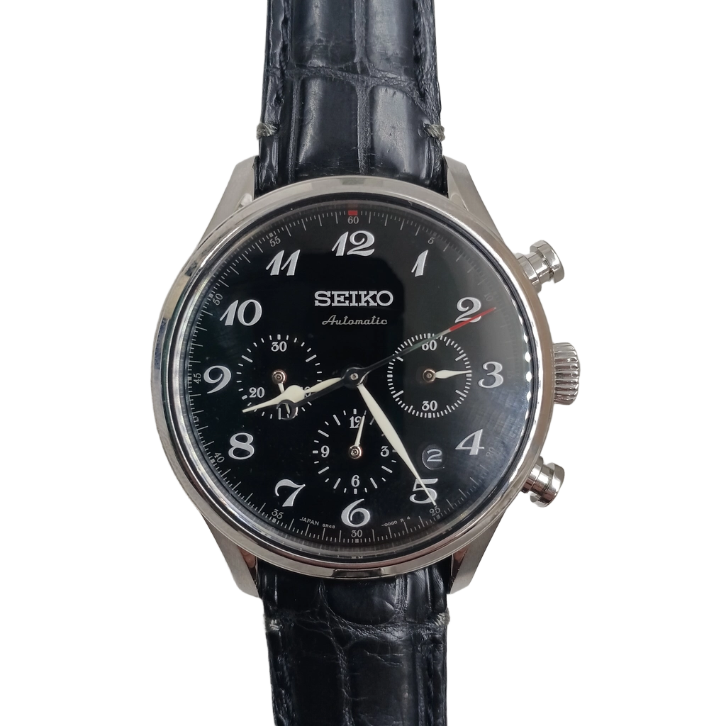 Seiko Presage 60th Anniversary Limited Edition SRQ021J1 SARK003 Black Leather Band (NA)