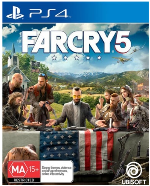 Sony Playstation 4 Far Cry 5, Very Good Condition, With Case No Manual (CP 1311935)
