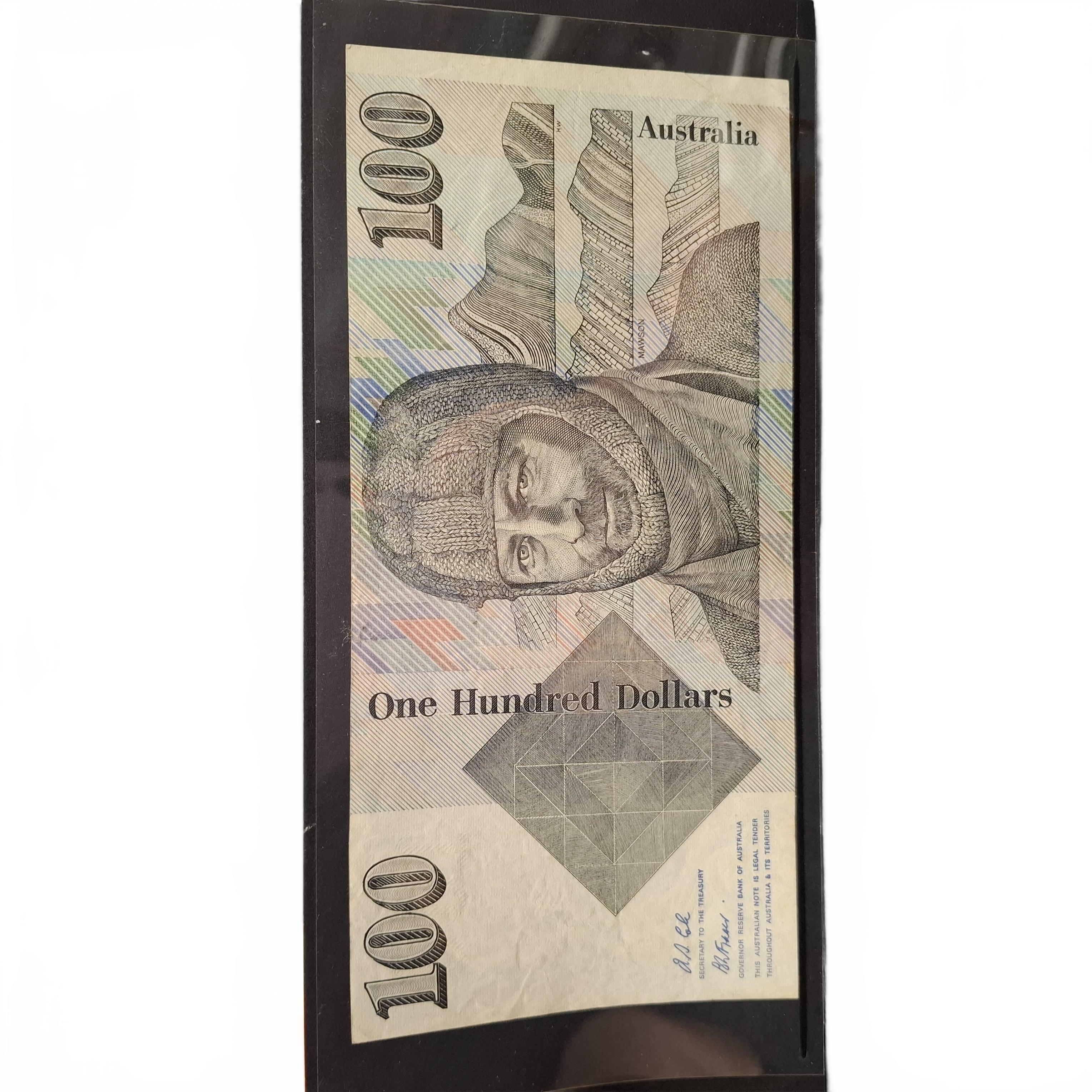 Notes Collection Australian Banknote $100 ZJH098814 (1427744) (JN)