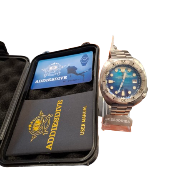 Addiesdive Automatic Blue Dial Steel Watch (JN)