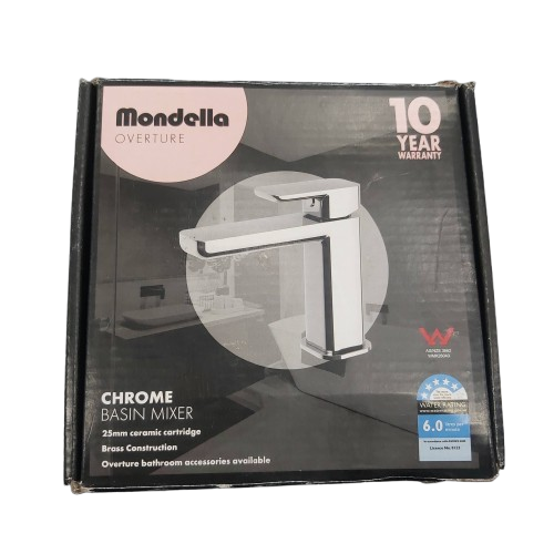 Mondella Sink Mixer Tap Overture in box