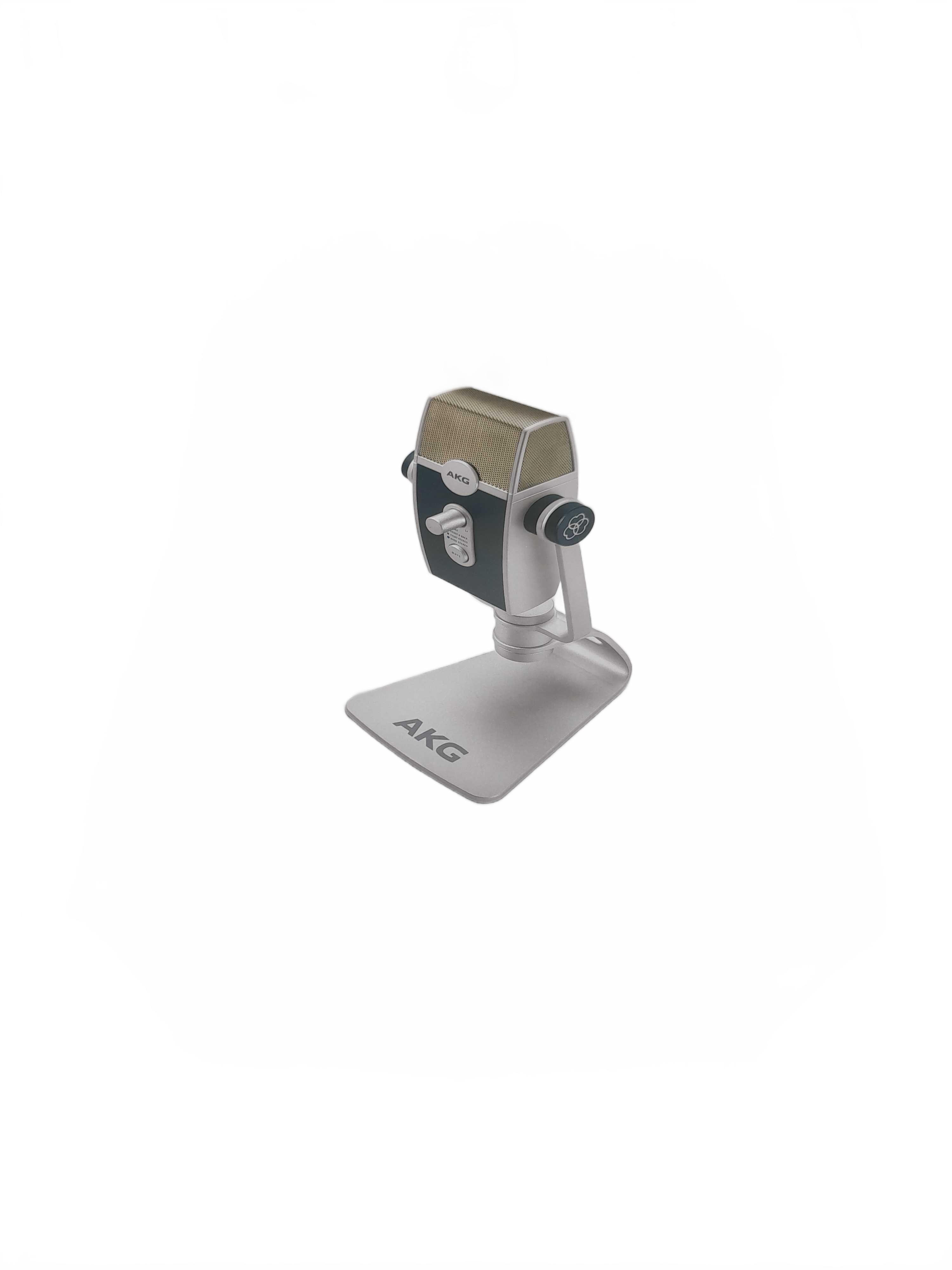Akg By Harman Lyra Microphone Ultra-HD Multimode USB Silver Grey As New In Box (WL1434571)