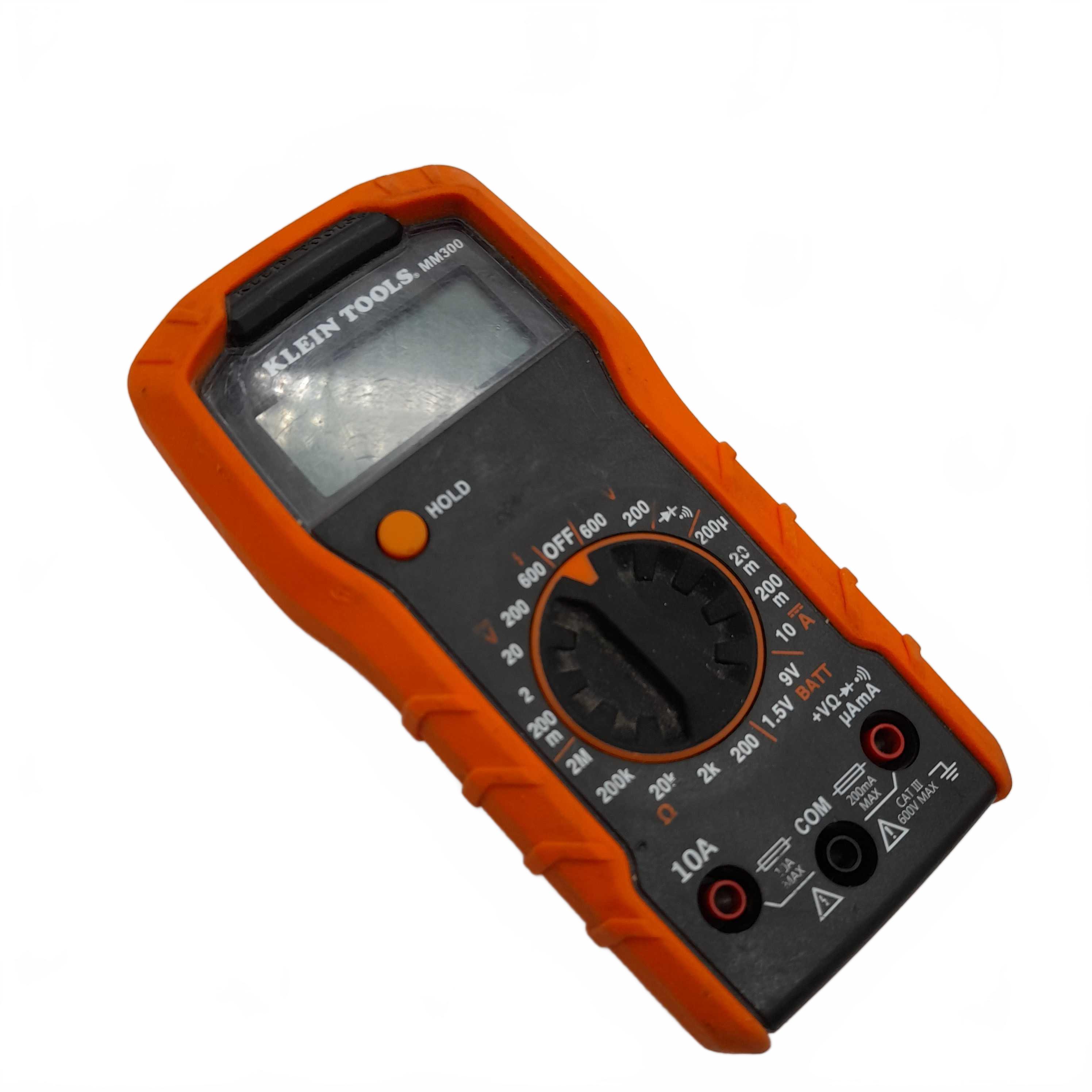Klein Tools MM300 Manual-Ranging Digital Multimeter Orange With Cords (WR 1425944)