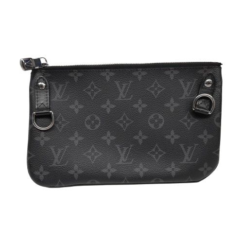 Louis Vuitton Trio Messenger Bag M69443 Black with Box and Certificate of Authenticity (MR)