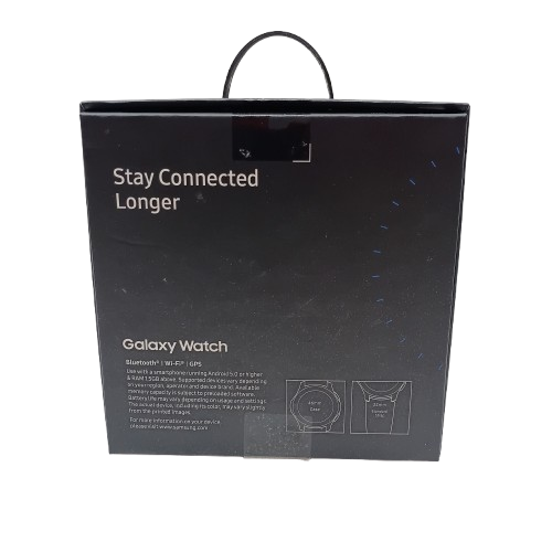 Samsung Galaxy Watch SM-R800, Silver, Acceptable Condition, Missing Button Covers, With Box, Charger + Spare Straps (WR 1376171_