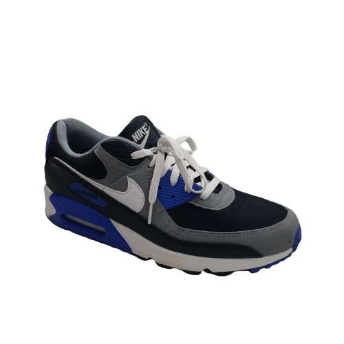 Nike Air Max 90 Black Lyon Blue Shoes Pair Size 12 (NO BOX) (NA 1433683)