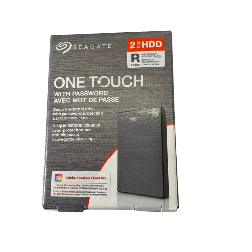 Seagate One Touch 2TB External Hard Drive (Grey) (MK)