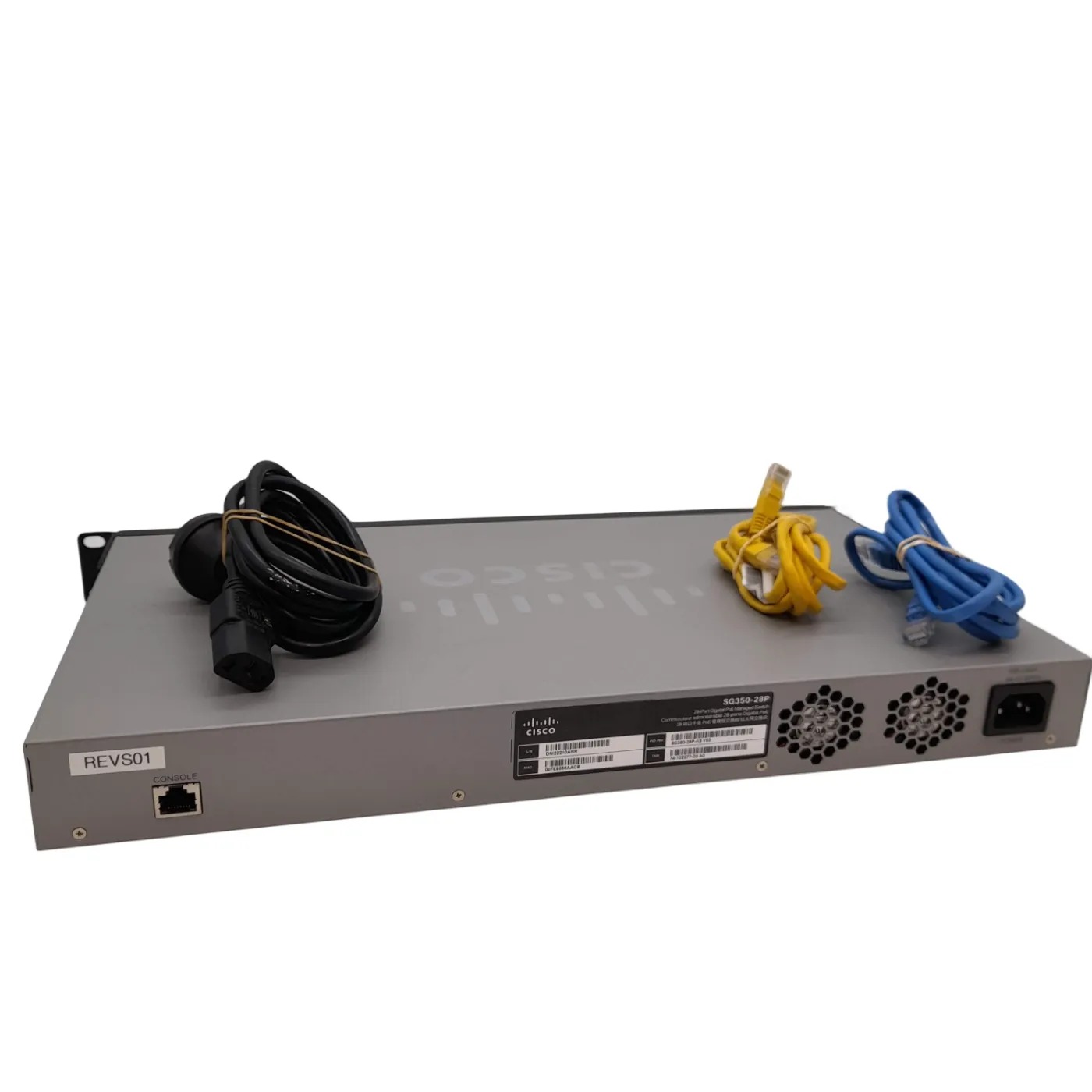 Cisco SG350-28P 28-Port Gigabit PoE Managed Switch +Leads (WL)