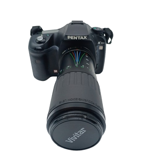 Pentax K10D Digital SLR Camera Black With Lens And Carry Bag (1431944)