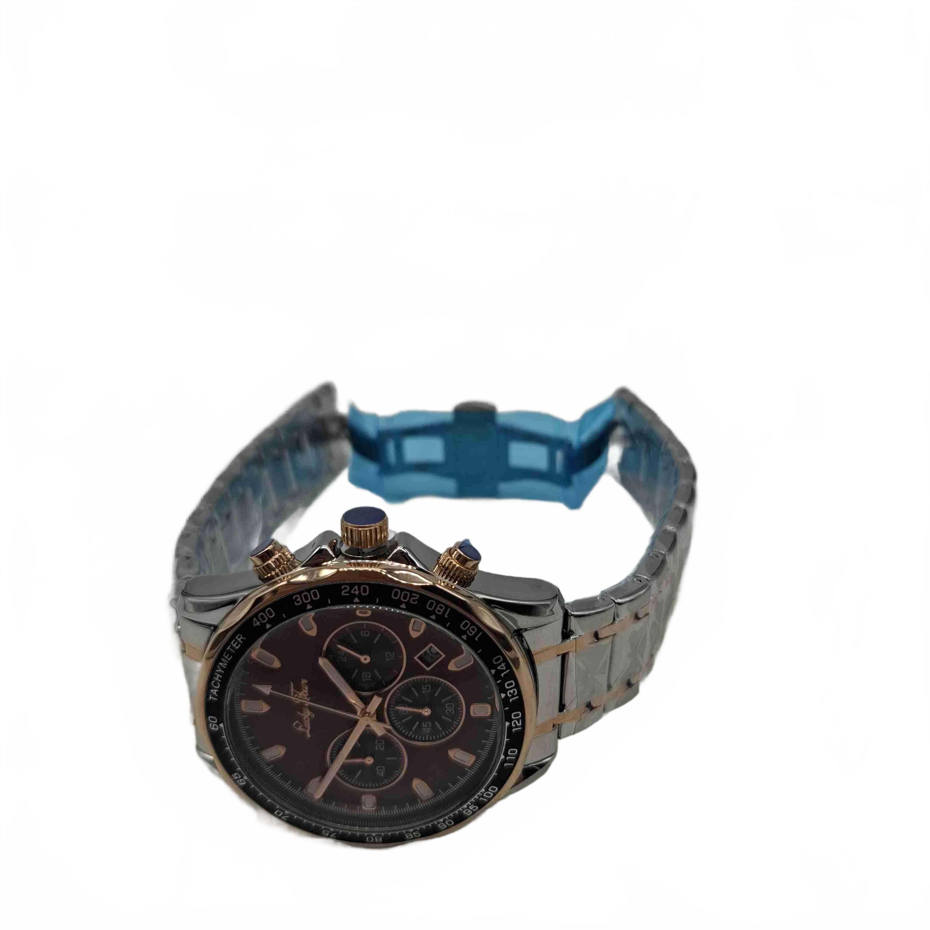 Lucky Fours Mens Silver Stainless Steel Watch (WR 1435230)