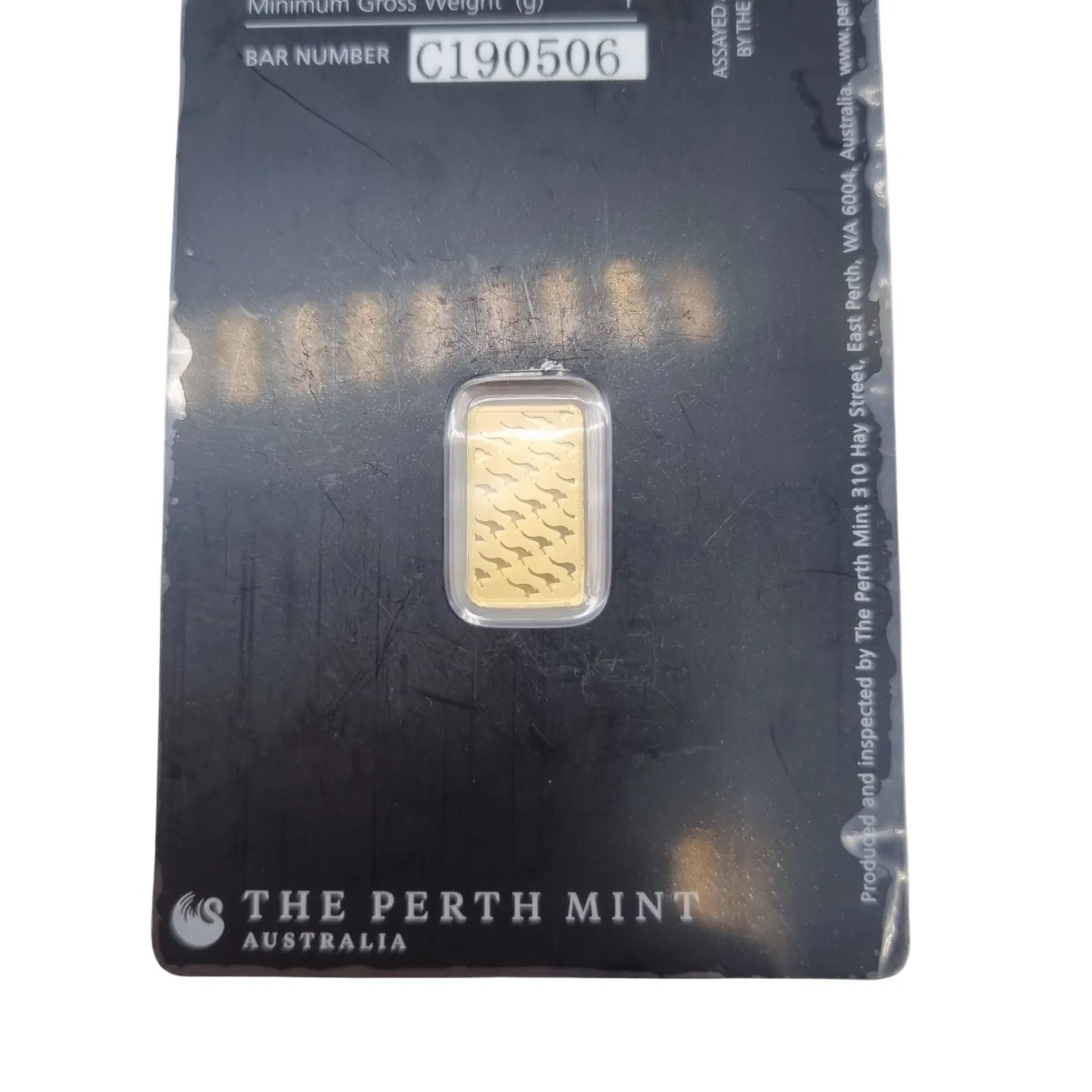 Perth Mint Bullion Bar 1G 999.9% Gold (WR 1420525)