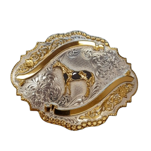 Montana Belt Buckle LG Scallop