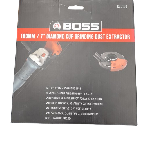 DTA Boss 180mm Diamond Grinding Dust Extractor Dec180 (LN)