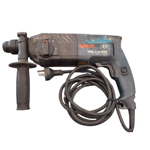 Bosch Rotary Hammer GBH 2-24 DSR, 240V Corded, Blue, Heavily USED Condition, Engraved + Has Paint, With Depth Guide + Handle (GE 1393131)