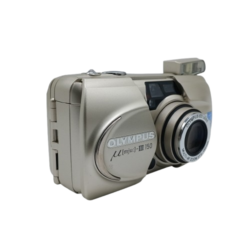 Olympus Mju III 150 Film Camera Silver with Black Case (CP)