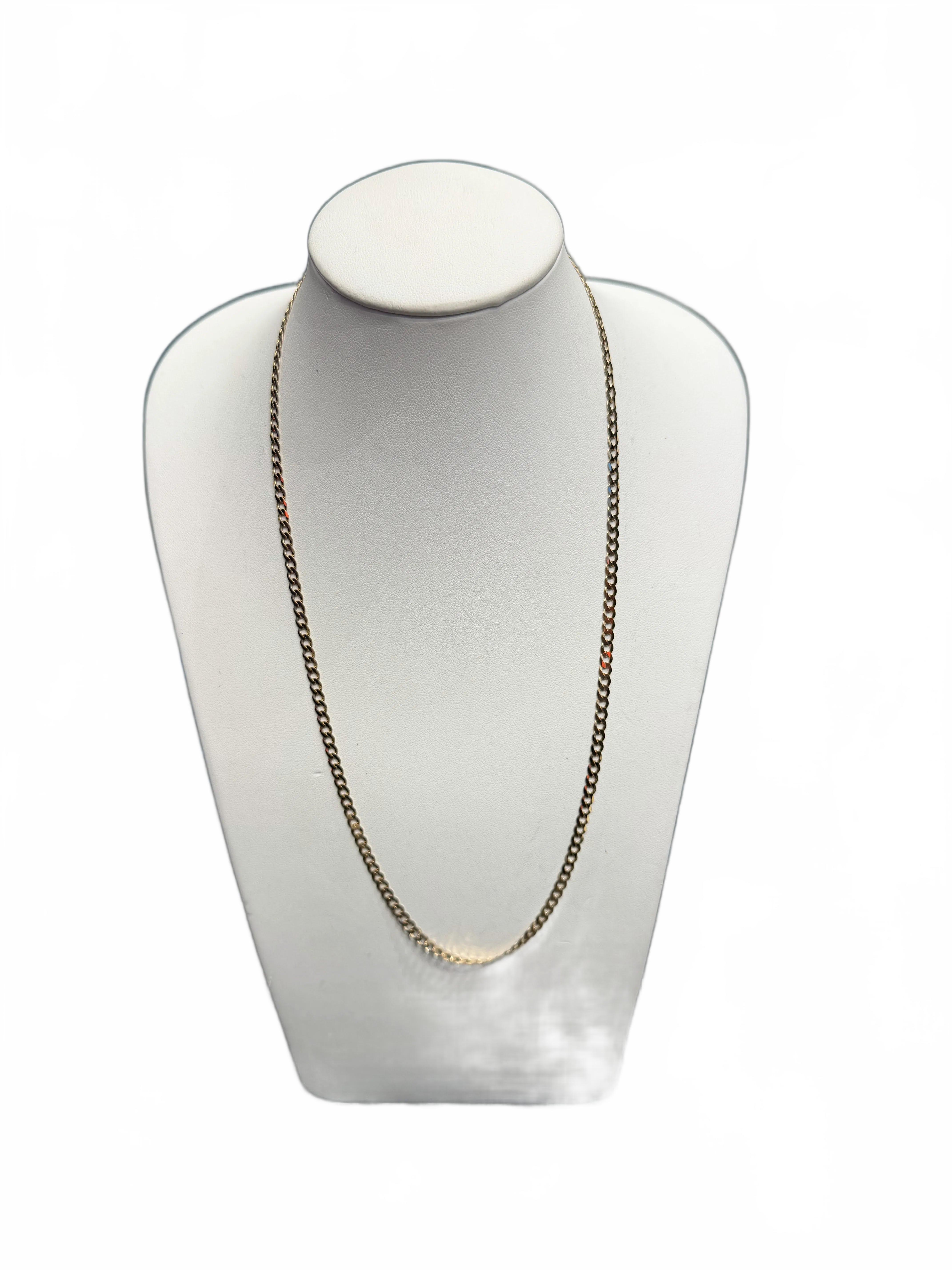 Ladies 9ct Yellow Gold Curb Necklace 6.0g (1428060) (MR)