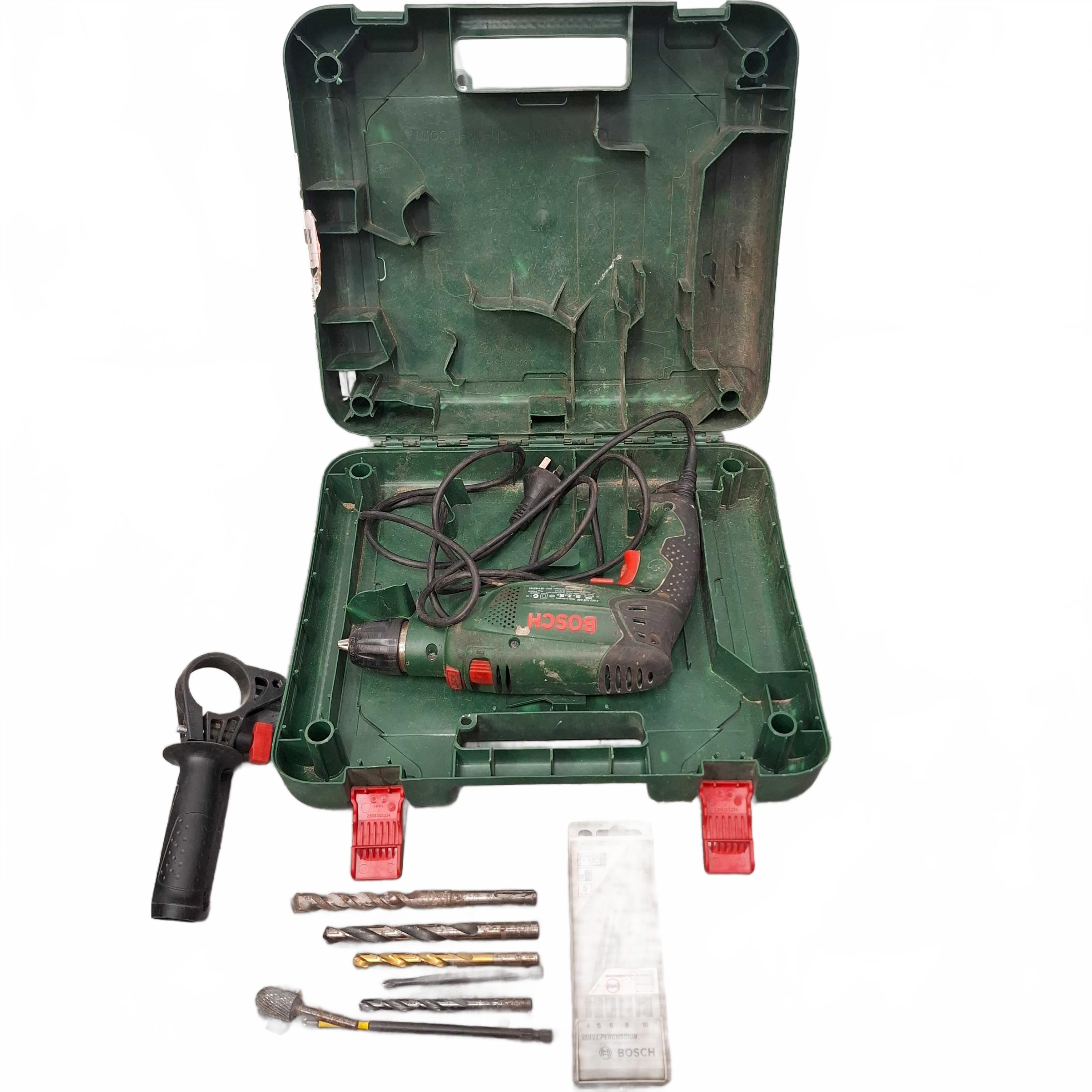 Bosch PSB 650 RE Corded Hammer Drill Green With Case And Bits (WR 1425726)