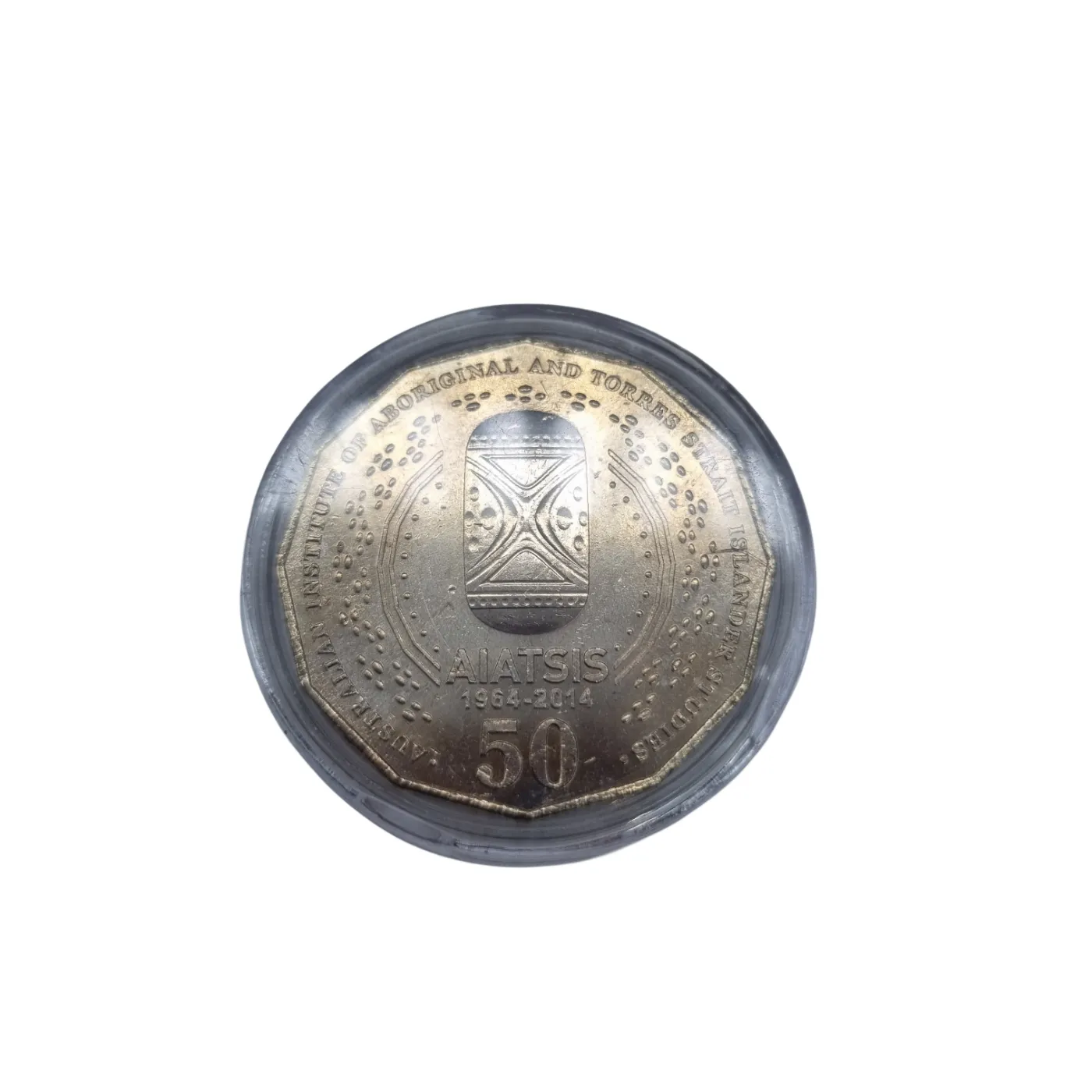 2014 50 Cent Coin – 50th Anniversary of AIATSIS (WR 1366576)