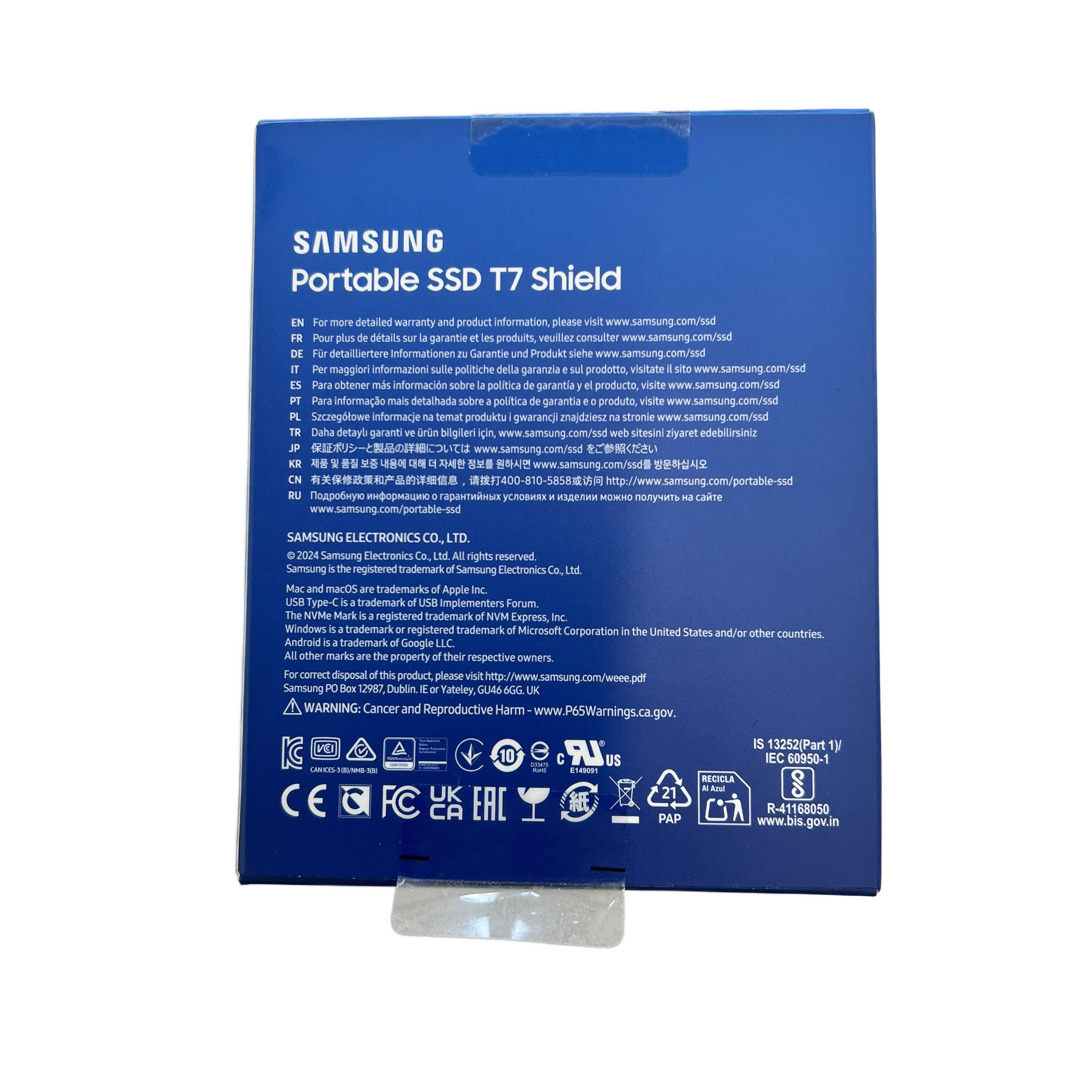 Samsung T7 Shield 1TB Portable SSD (Black) (MK)
