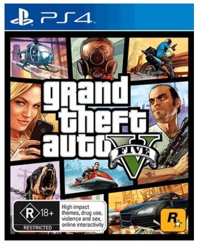 Sony Playstation 4 Grand Theft Auto V (5), Very Good Condition, With Case + Booklet