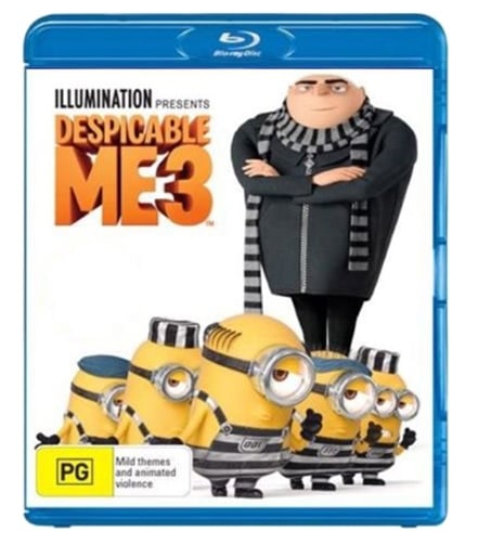 Desoicable Me 3 Blu Ray + Digital Ultraviolet – Very Good Condition (CP-1172284)