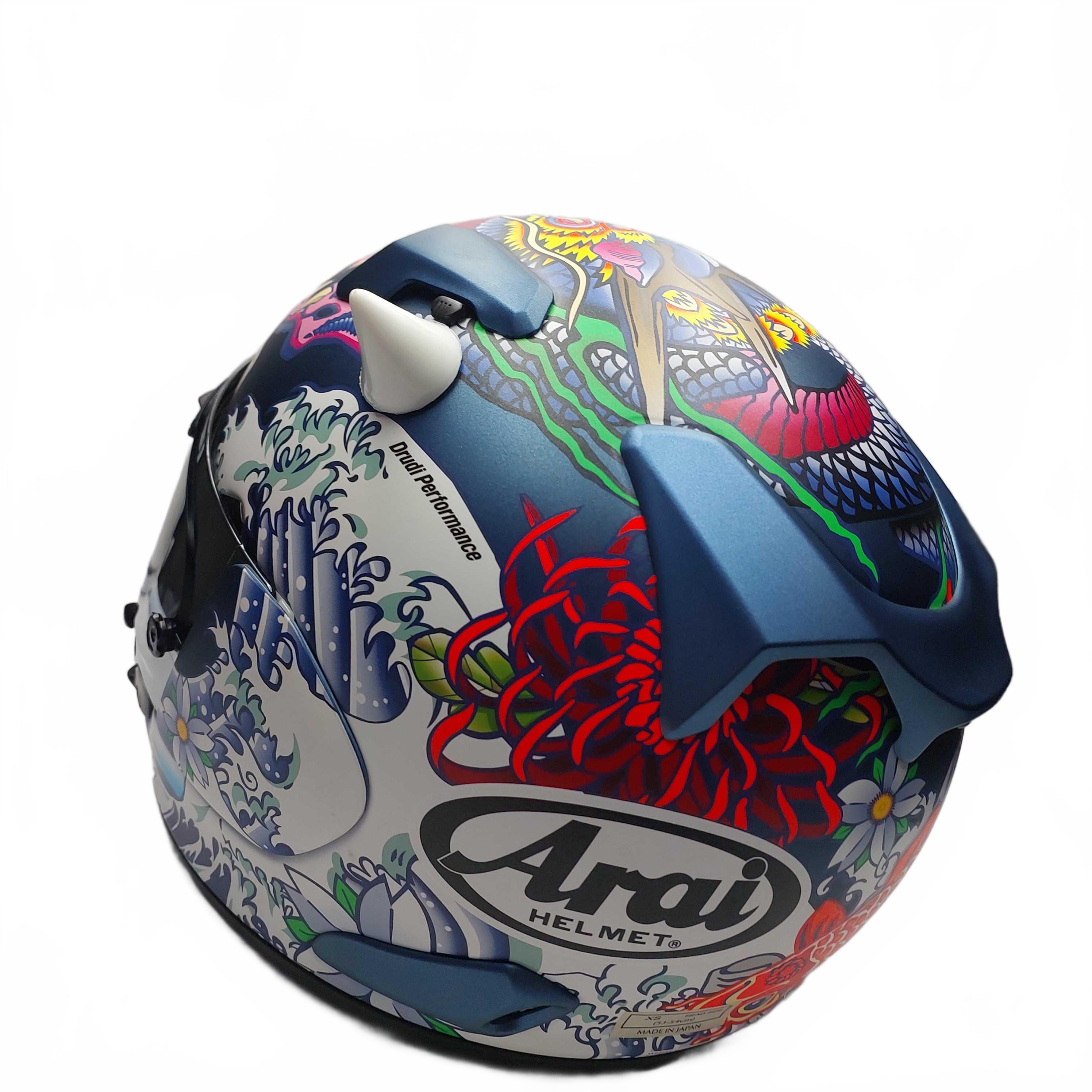 Arai Motorbike Helmet QV-Pro BCE22-05 Blue Size XS (GB 1424101)
