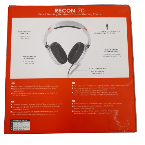 Turtle Beach Recon 70 Wired Gaming Headset White TBS-8001-15  (LN)