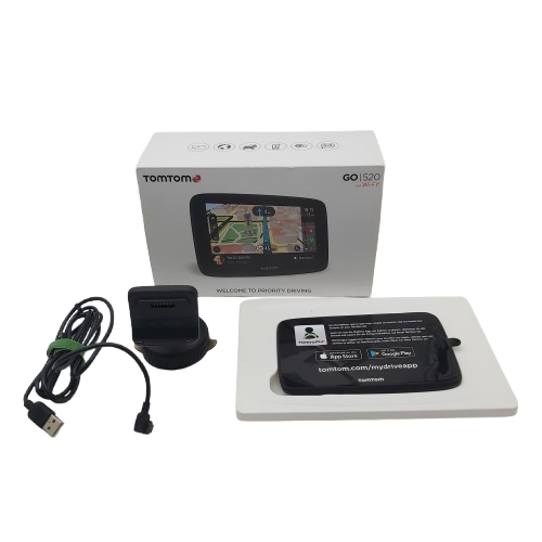 Tom Tom Go 520 With WI-FI GPS In Box With Manual And Mount (CP-1359920)