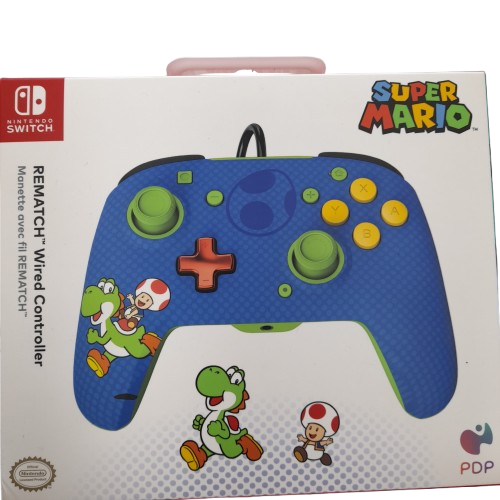 Rematch Wired Controller for Nintendo Switch (Toad + Yoshi) (Like New) (LN)