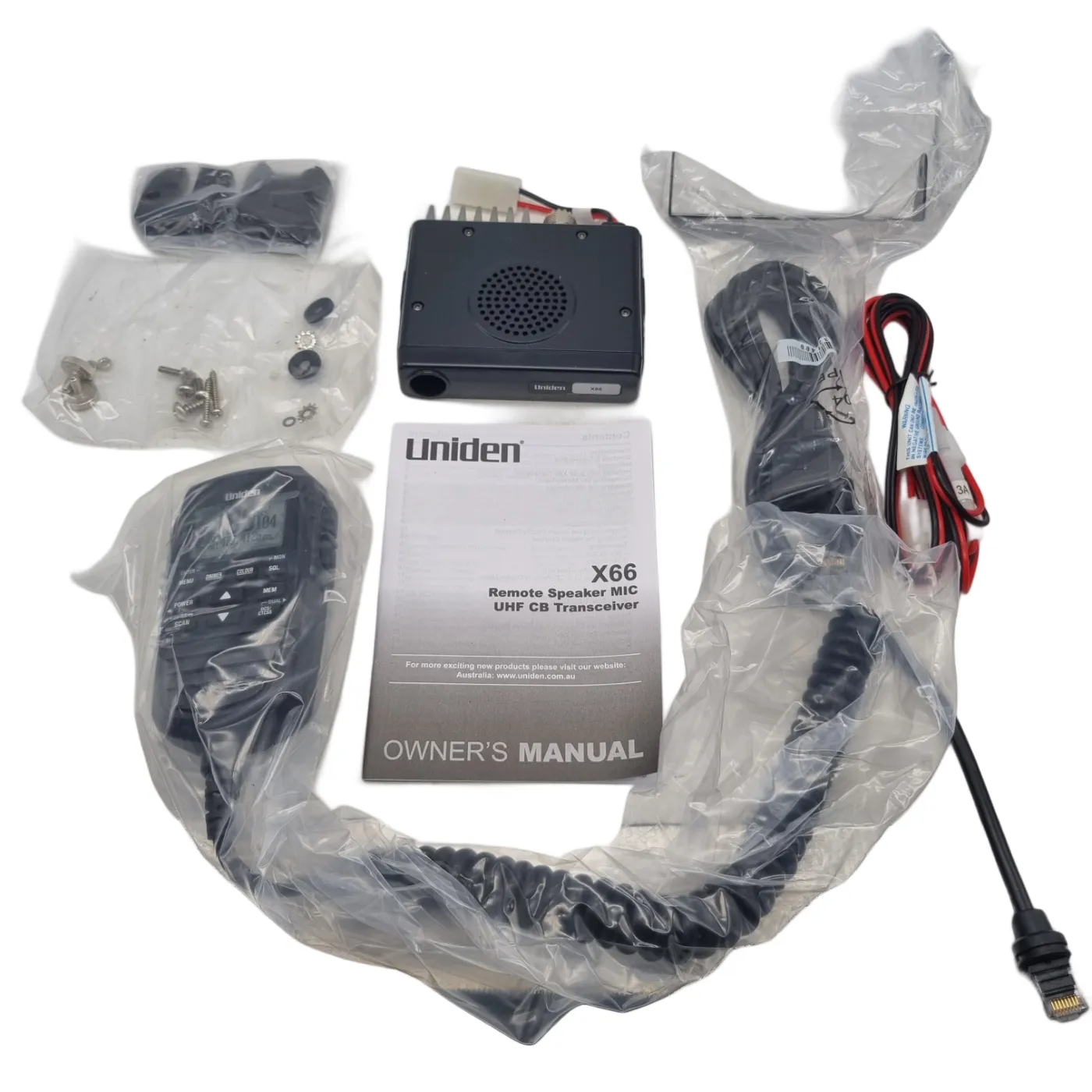 Uniden X66 UHF CB Radio Black (WR 1397014)