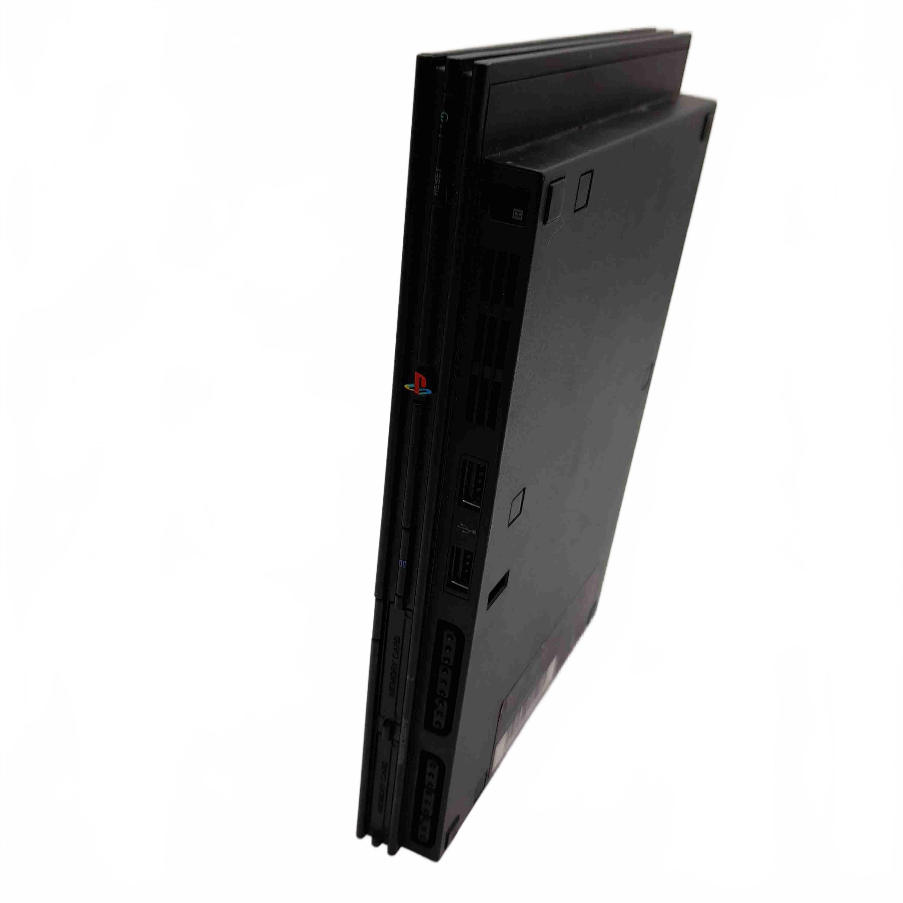 Sony PlayStation 2 Slim Console SCPH-70002 Black With Leads No Controller Good Working Condition (WL1434695)