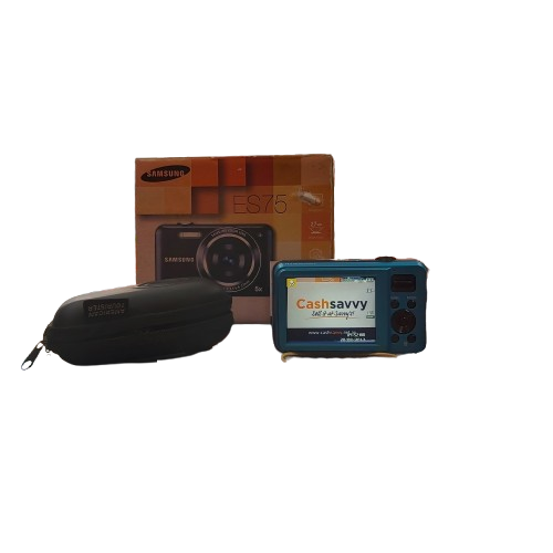 Samsung ES75 Blue Digital Camera With Case And Box (CP-1359883)