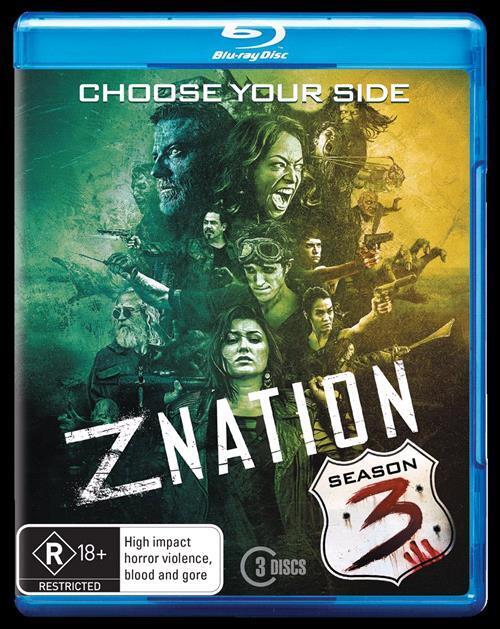 Z Nation Season 3 (3 Disc) Bluray, Very Good Condition – Case Damaged