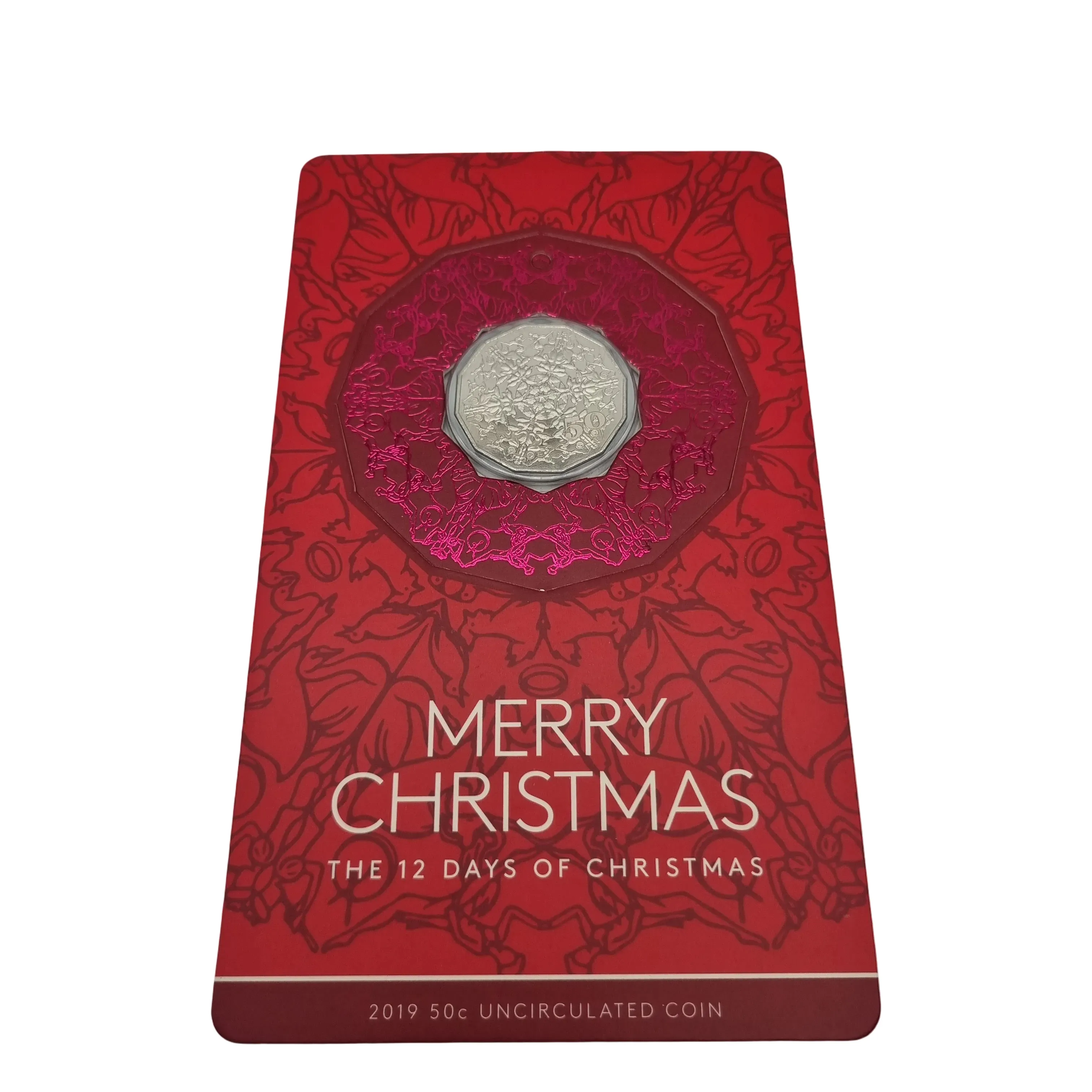 2019 50c The Twelve Days Of Christmas Uncirculated Decoration Coin
