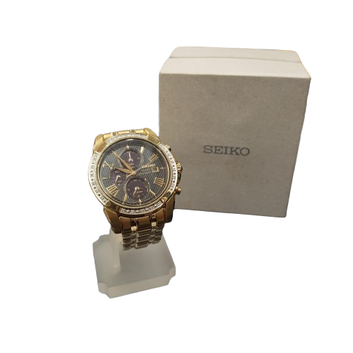 Seiko V172-0AV0 Gold Mens Analogue Watch (MR)