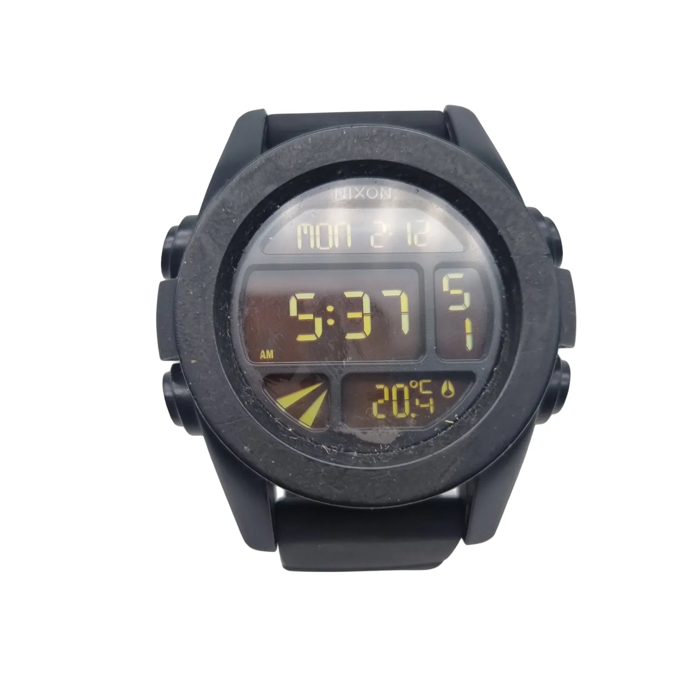 Nixon The Unit 13A Men’s Black Digital Watch with Black Rubber Band (WR 1400132)