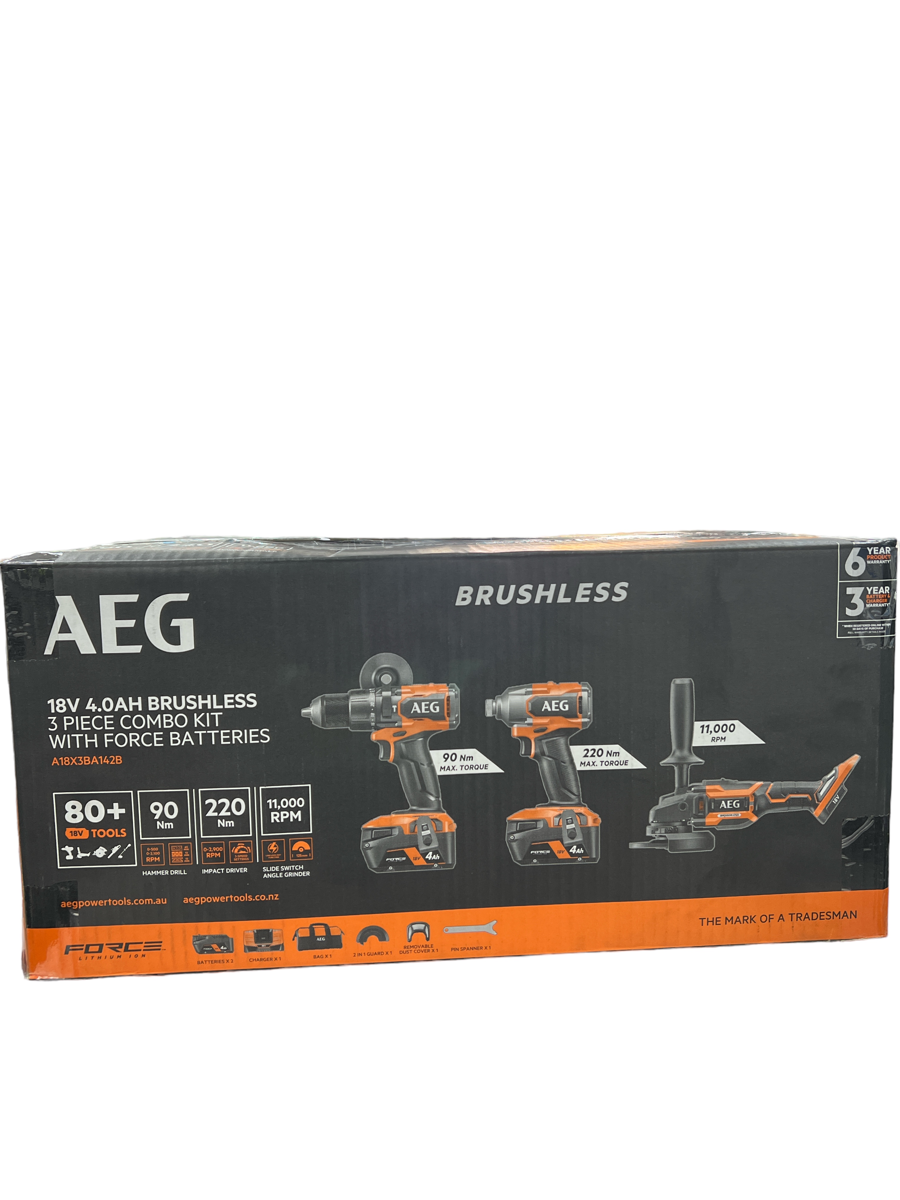 Aeg 5 piece brushless combo online kit