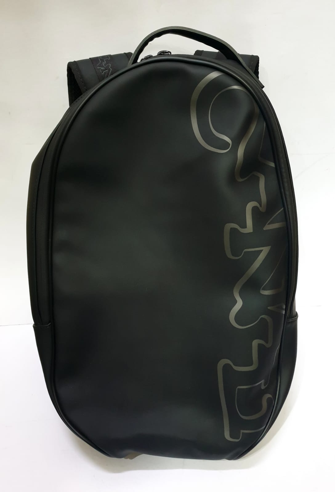 CANALI BACKPACK LEATHER TRIMMED PRINTED PVC